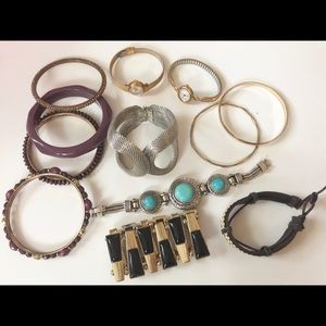 Lot of 12 bracelets and watches